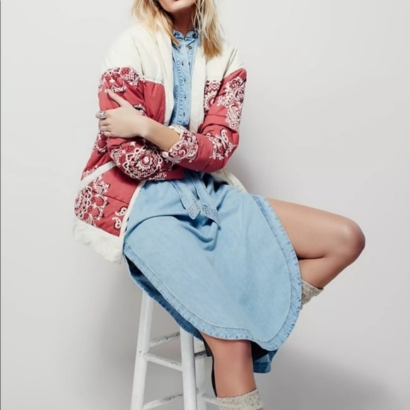 Free People Paisley Poplin Jacket - Picture 11 of 16